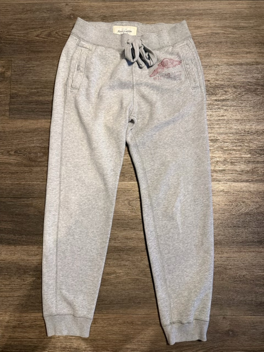 Abercrombie Gray Drawstring Joggers for Women